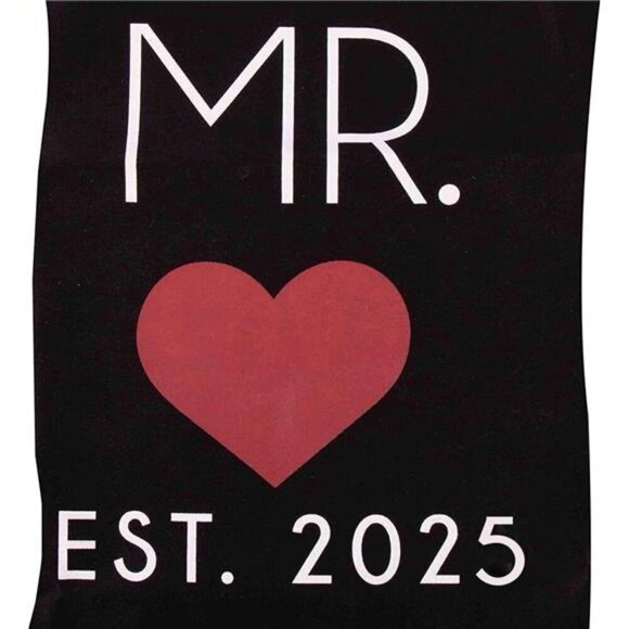 Mr. and Mrs. Couples Kitchen Aprons (2-Piece Set) Cute Cooking Bibs Wedding - Picture 4 of 7